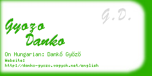 gyozo danko business card